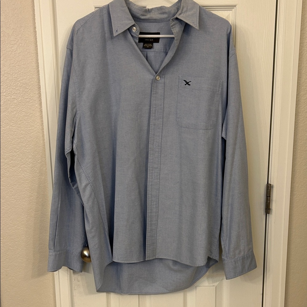 Eddie Bauer Light Blue Casual Button Down Shirt